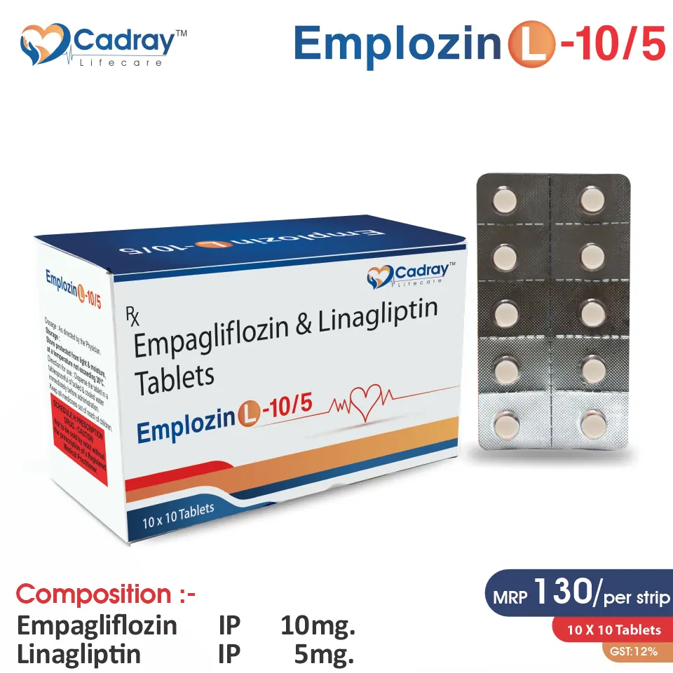 Empagliflozin + Linagliptin Tablet at the best price in PCD Pharma Franchise for SGLT2 Inhibitor, Type 2 Diabetes Management.